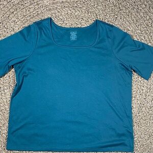 L.L. Bean Women's Teal Short Sleeve Top
